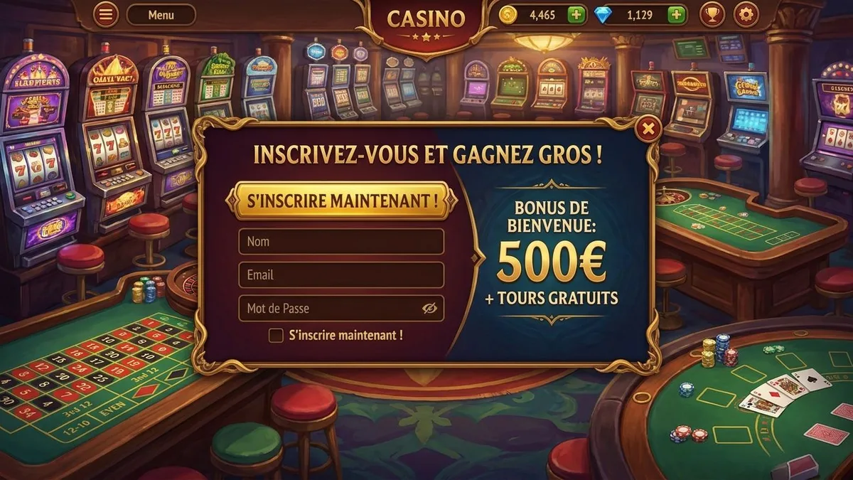 Inscription avec bonus